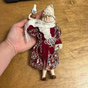 Vintage 1984 Kurt Adler Ebenezer Scrooge Porcelain Christmas Ornament